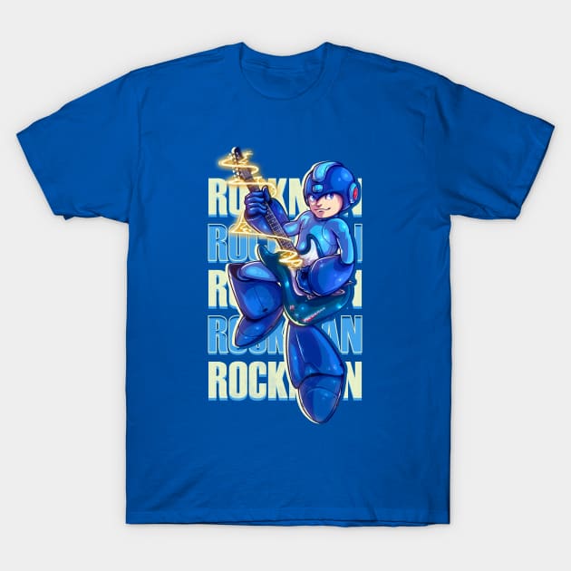 Megaman - Rockman T-Shirt by Verethor